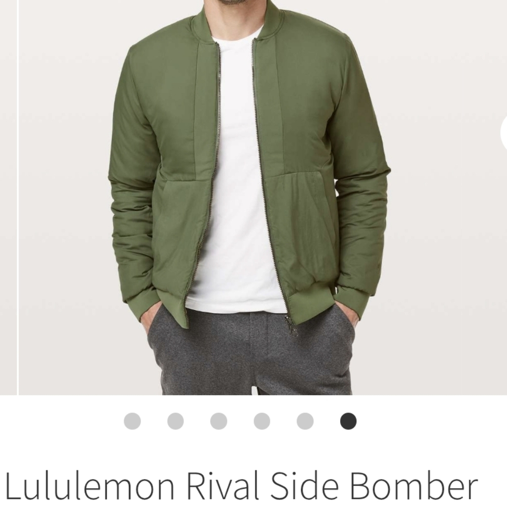 lululemon athletica Rival Side Bomber Jacket in Tank Green